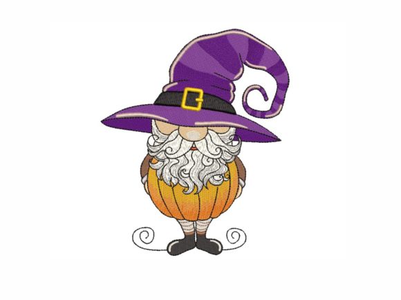 Autumn Gnome Embroidery Design