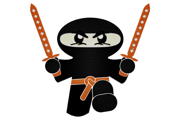 Baby Ninja: A Playful Embroidery Design for Handmade Gifts