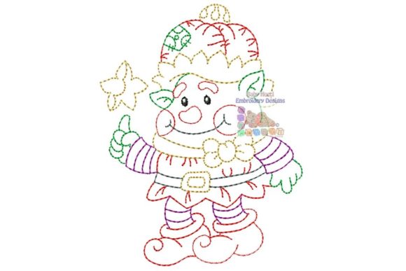 Elf Multicolor Character: A Designer's Review for Holiday Apparel