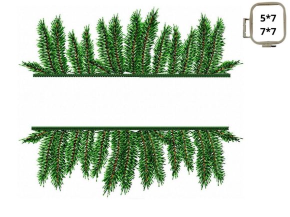 Fir Branch Border: A Designer's Review for Holiday Projects