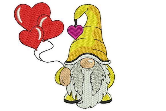 Heart Balloons Gnome: A Charming Valentine Embroidery Review