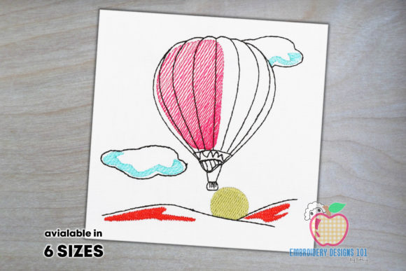 Hot Air Balloon Flying over Mountain Review