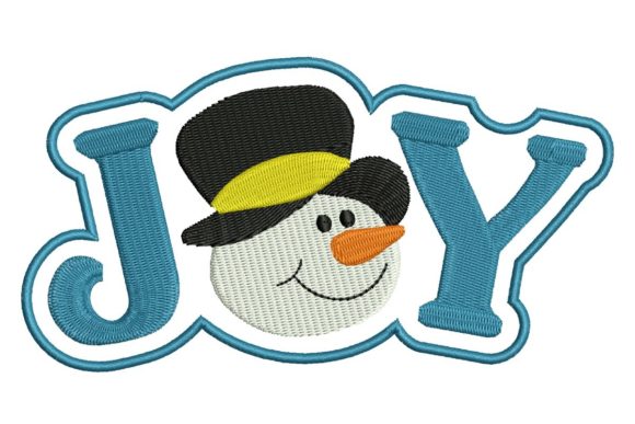 Joy Snowman Review: A Festive Embroidery Design for Etsy Sellers