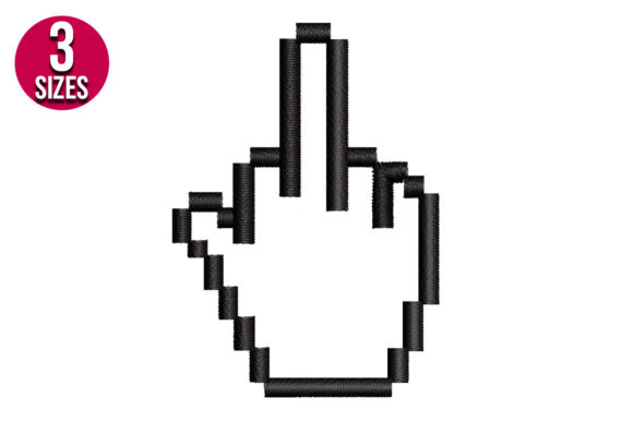 Middle Finger: A Bold Statement for Modern Embroidery Gifts