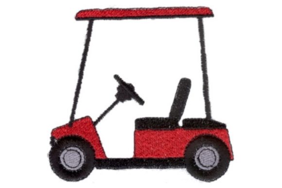 Red Cart: A Playful Golf Design for Boutique Apparel