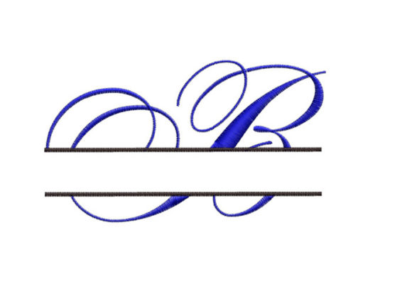Review: Split Monogram Font Letter B for Holiday Collections