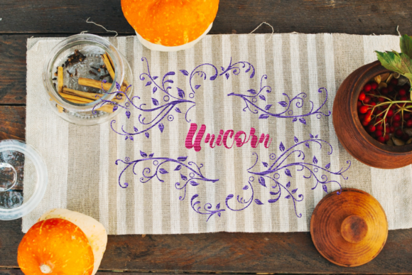Unicorn Lettering Swirling Leaf: A Seller's Review