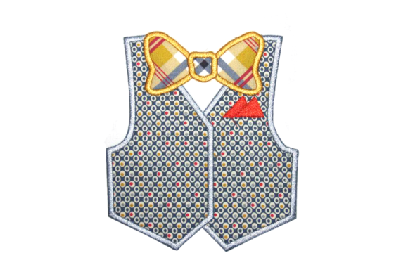 Vest and Bow Tie Applique: A Craft Fair Best-Seller